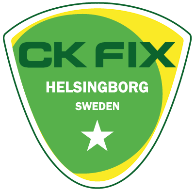 Klubbmärke och sköld för Cykelklubben Fix i Helsingborg